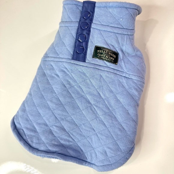 TELLURIDE Other - Dog Jacket TELLURIDE CLOTHING puppy jacket small dog garment light blue XS